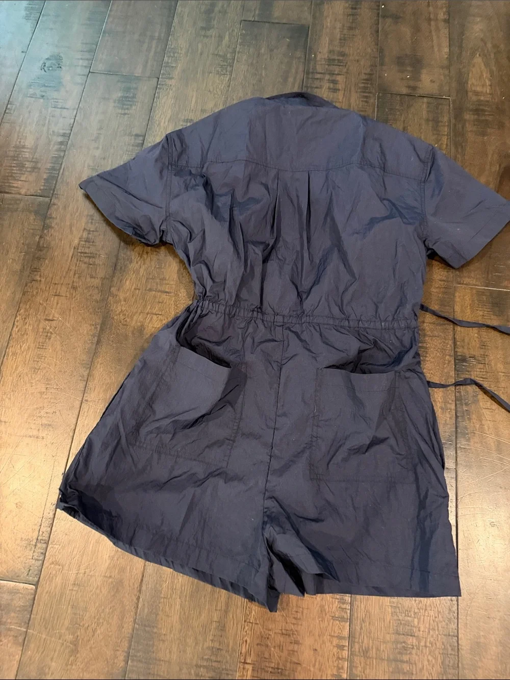 Sweaty Betty Navy Short-Sleeve Romper